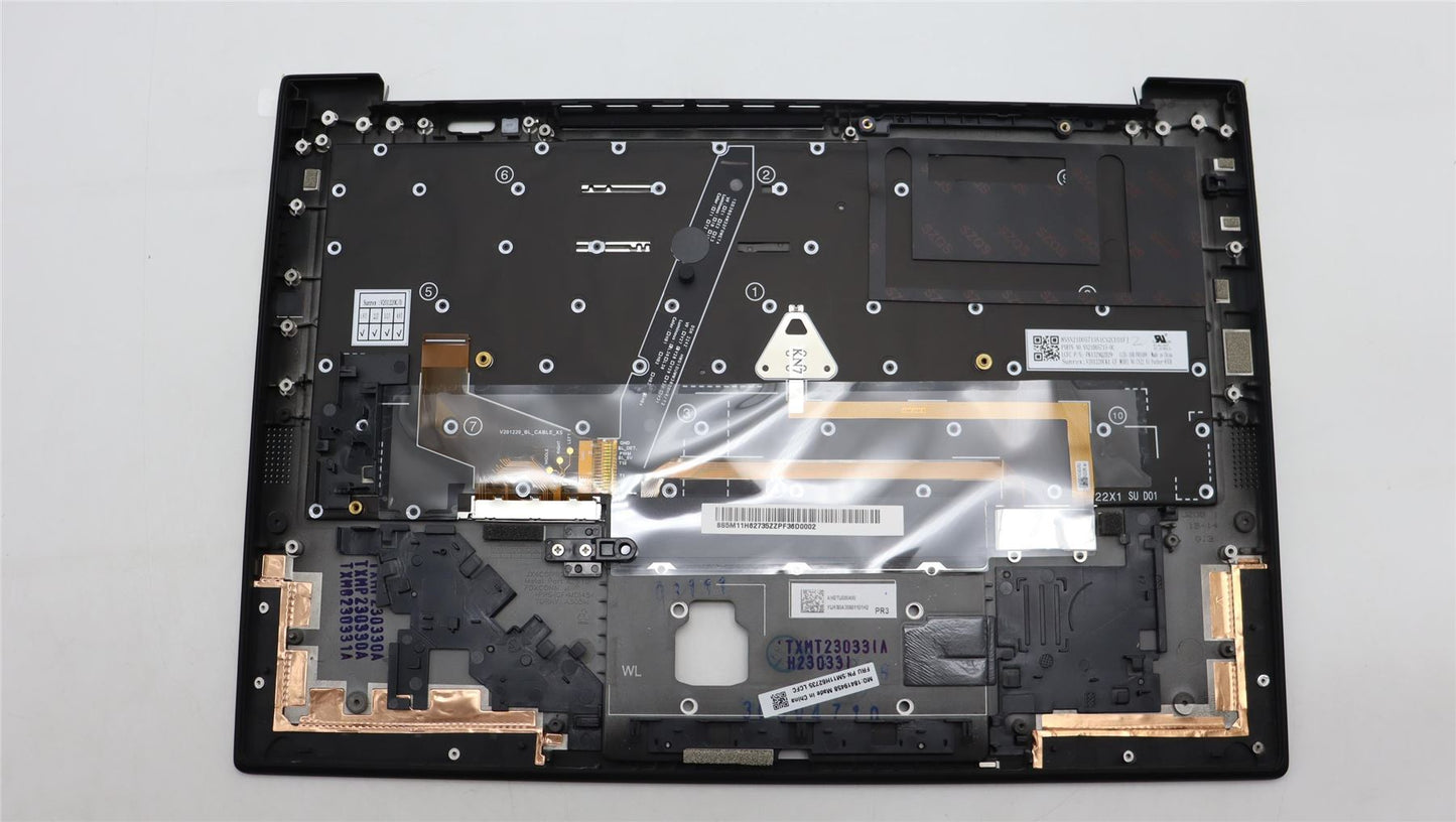 Lenovo ThinkPad X1 11th Gen Keyboard Palmrest Top Cover Black Backlit 5M11H62733