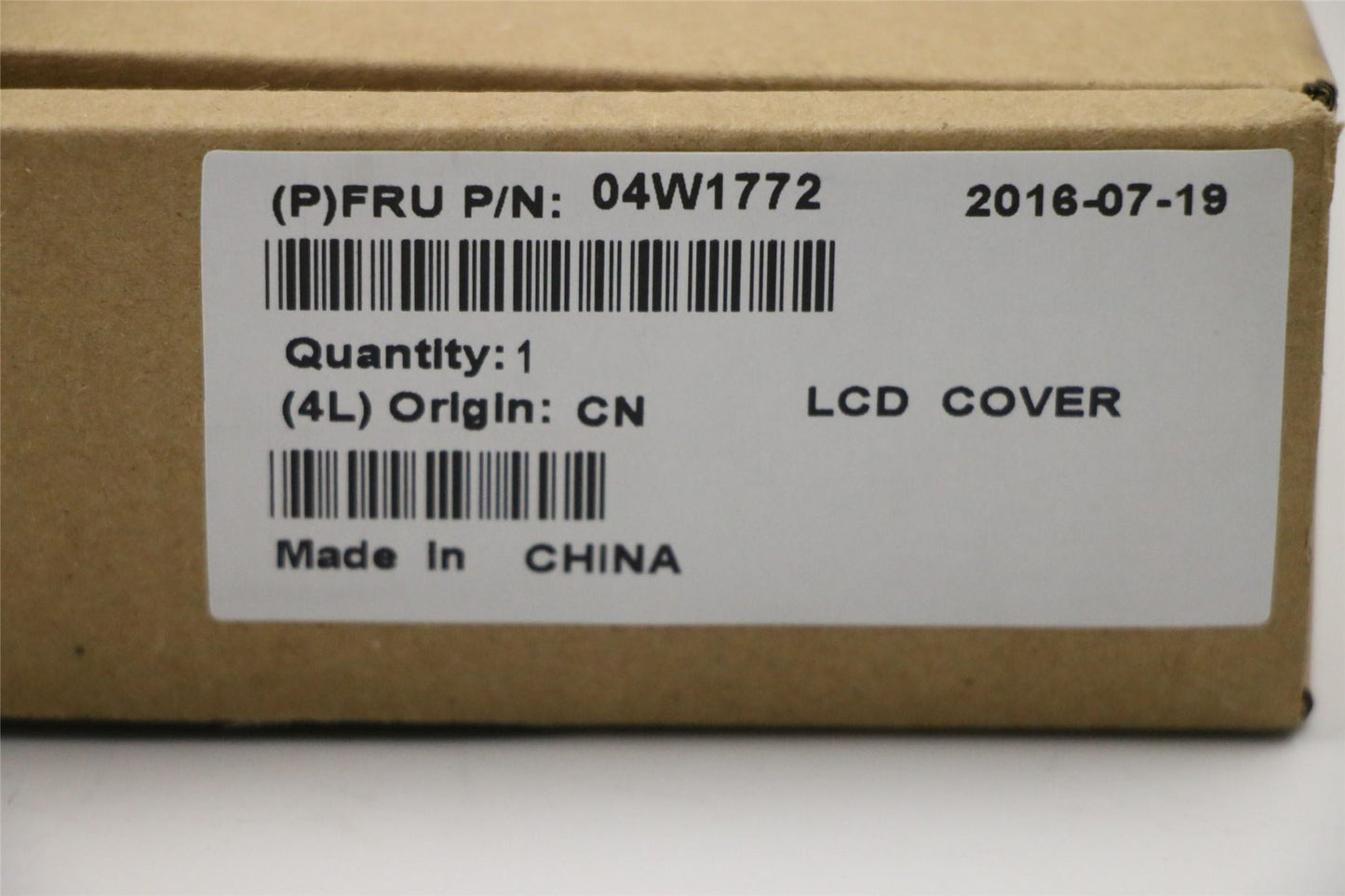 Lenovo FRU LCD Rear Cover ASM 04W1772
