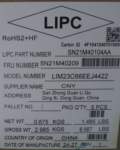 Lenovo NB_KYB 4C6TT50B-BK-PMX-EST 5N21M39729