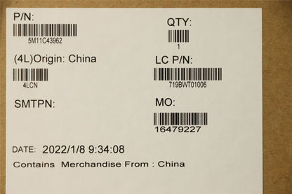 Lenovo MECH_ASM FRU W/MIC BZL Sheet+FHD/LP Tape 5M11C43962