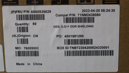 Lenovo SHIELD DIMM SHIELDING C 82XW 5S60S36629