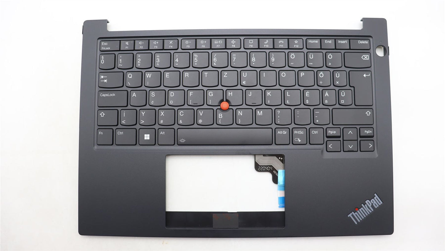 Lenovo ThinkPad E14 Gen 5 Keyboard Palmrest Top Cover Hungarian Black 5M11L92548