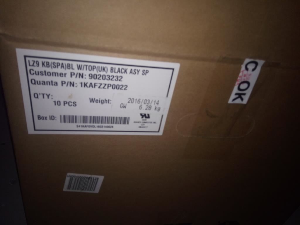 Lenovo LZ9 Upper Case Black W/KB(BL)-SPA 90203232