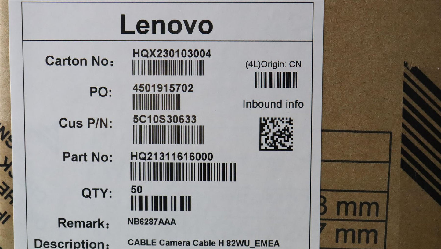 Lenovo Camera Cable H 82WU_EMEA 5C10S30633