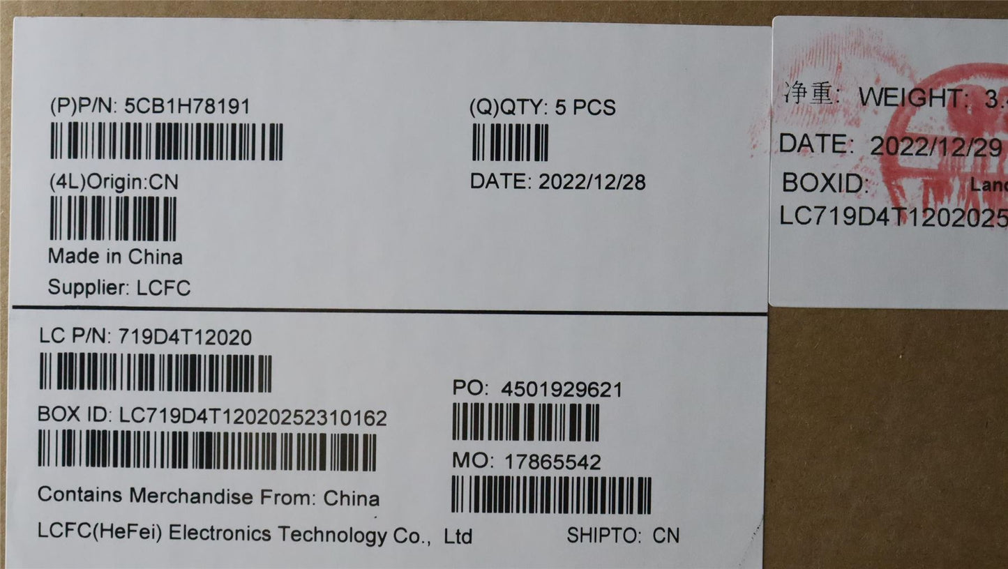 Lenovo Upper Case ASM_SWS L82RK FP MB N 5CB1H78191