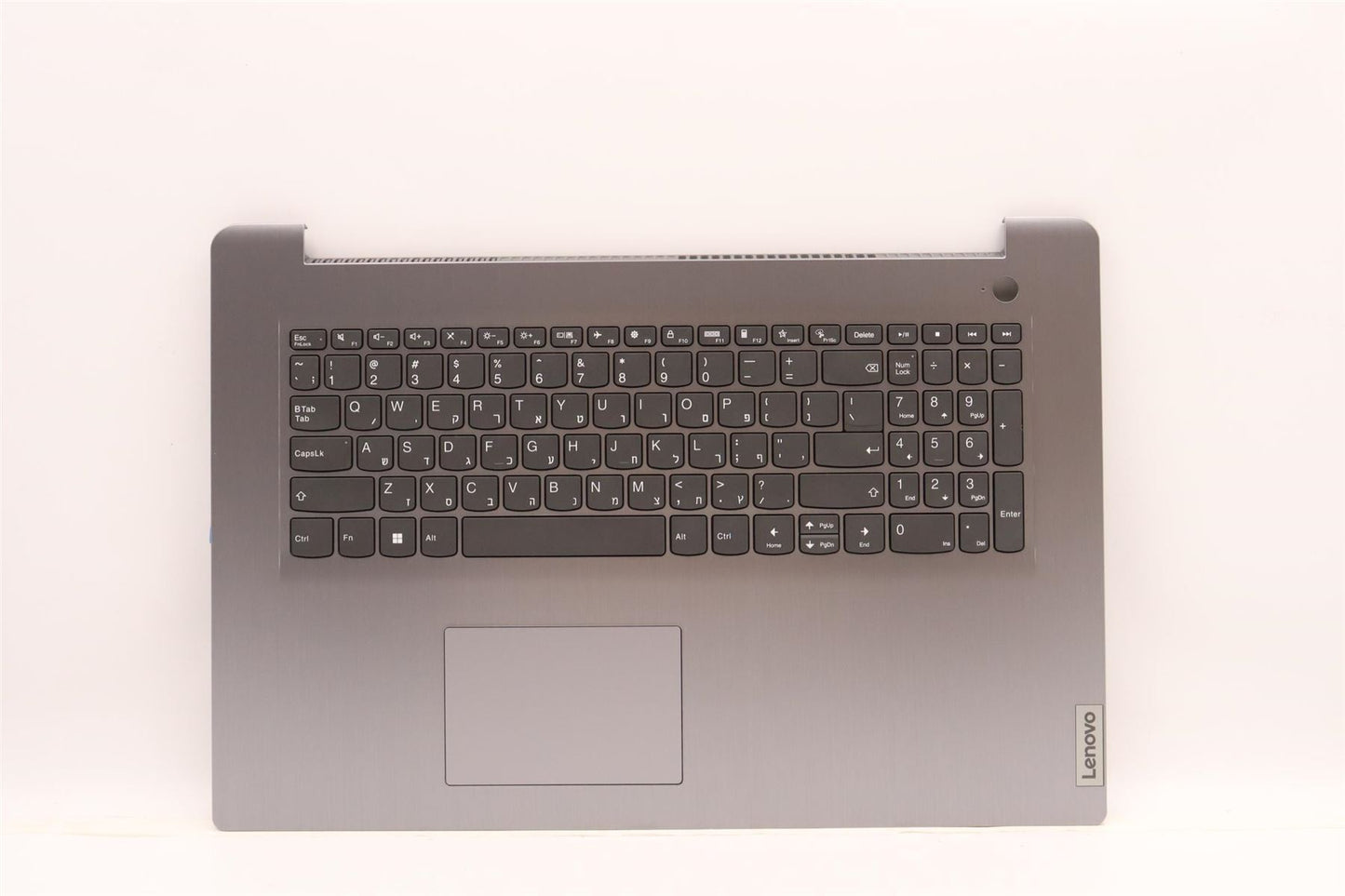 Lenovo IdeaPad 3 17IAU7 Palmrest Touchpad Cover Keyboard Hebrew Grey 5CB1H80744