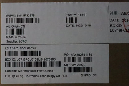 Lenovo MECH_ASM FRU HBW BL (TRI) US BK 5M11P32381