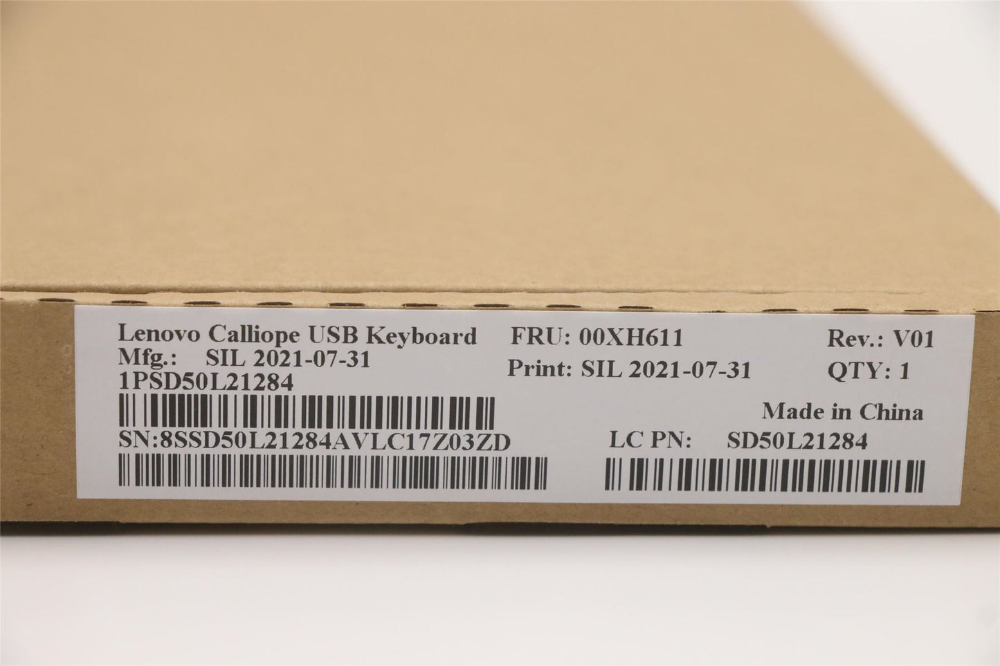 Lenovo USB, Calliope, KB, BK, LA SPA 00XH611