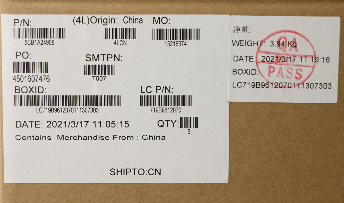 Lenovo Upper Case ASM_SPAL81YQBLNFPGGML 5CB1A24908