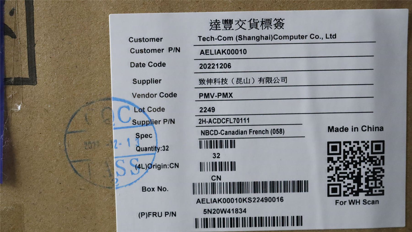 Lenovo Yoga 11e 6 Keyboard French Black 5N20W41834