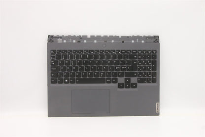 Lenovo Legion 5 16ITH6H Palmrest Cover Touchpad Keyboard Nordic Grey 5CB1D05248