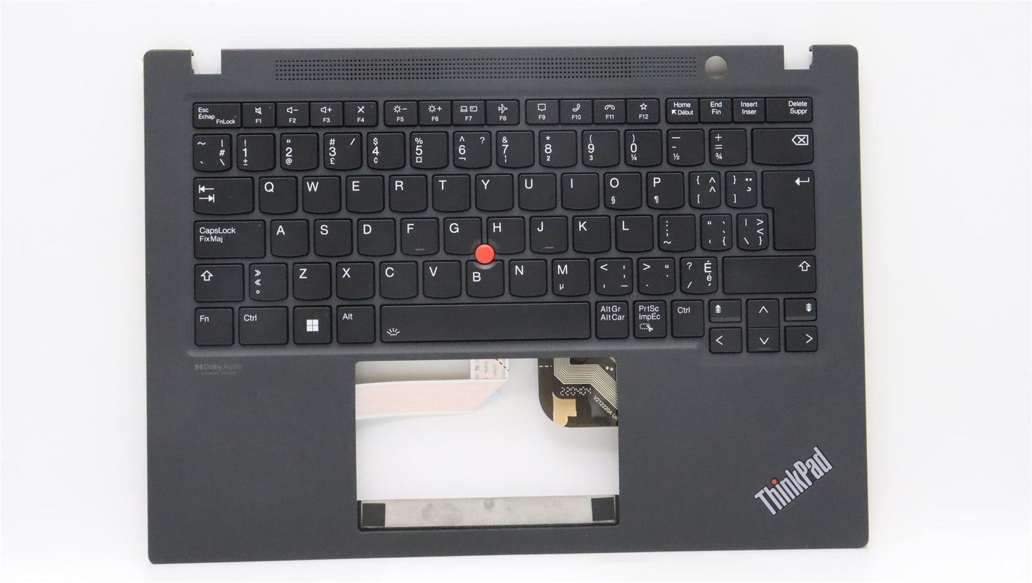 Lenovo ThinkPad T14s Gen 3 Keyboard Palmrest Top Cover US Black 5M11G27220