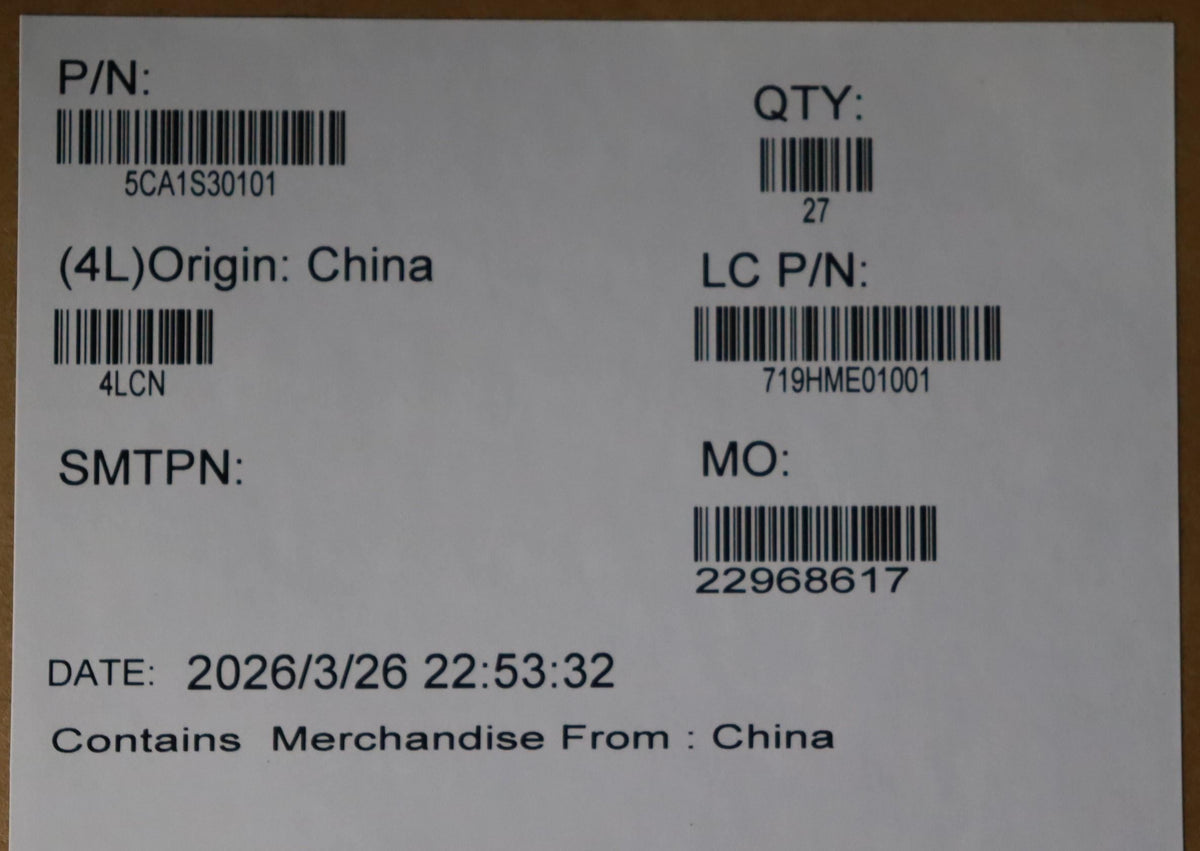 Lenovo FRU CH2.0mm 30' U4 T4 HST M.2 Board 5CA1S30100