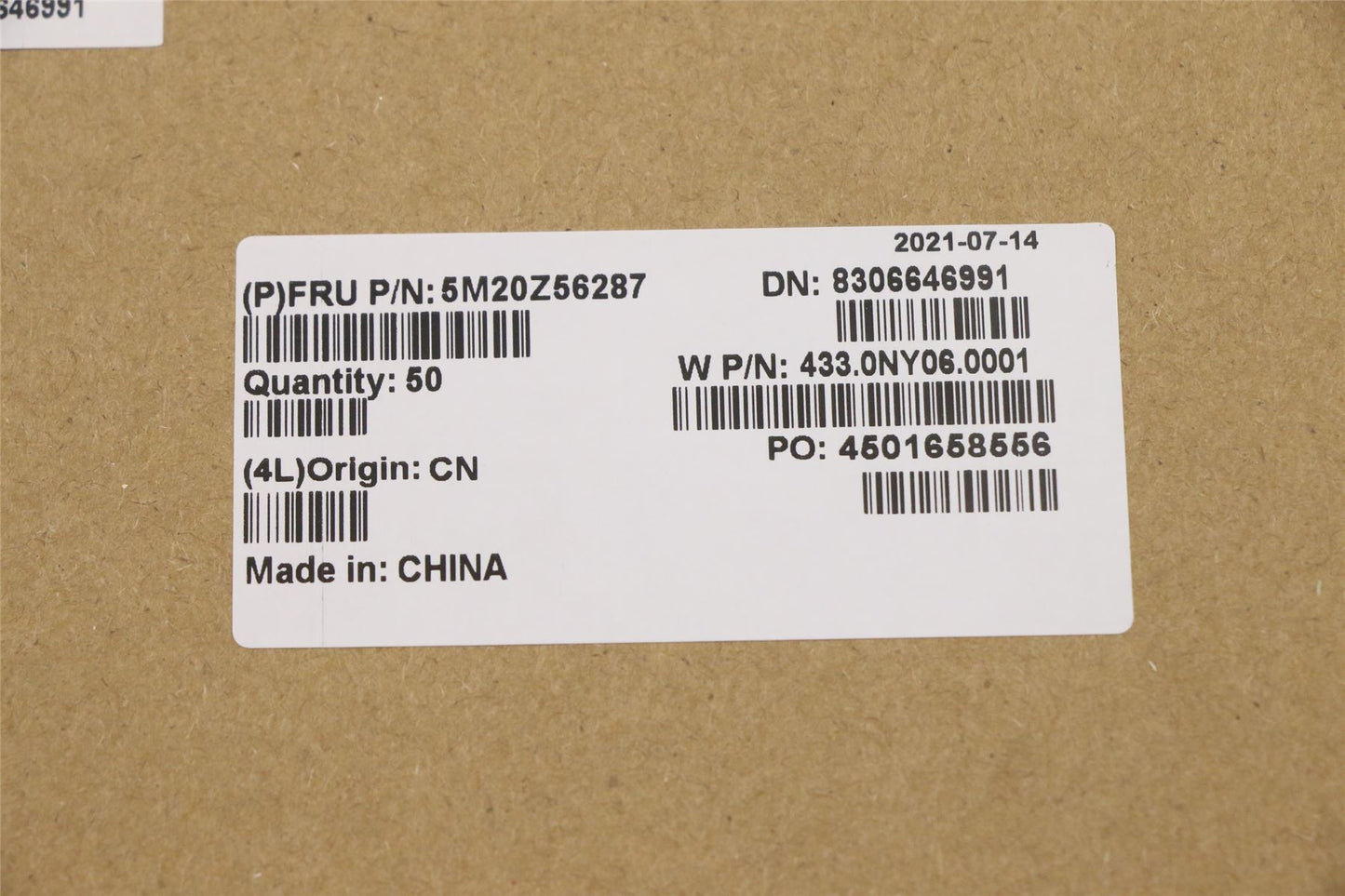 Lenovo ThinkPad 300w Gen 3 Sim Card Tray Black 5M20Z56287