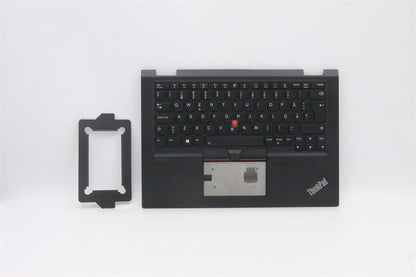 Lenovo Yoga X13 1 Keyboard Palmrest Top Cover Swedish Finnish Black 5M10Y85802