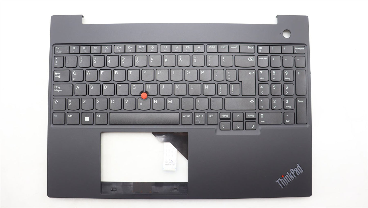 Lenovo ThinkPad E16 Gen 1 Keyboard Palmrest Top Cover Spanish Black 5M11L65125