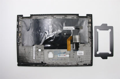 Lenovo Yoga X390 Keyboard Palmrest Top Cover Italian Black Backlit 02HL670
