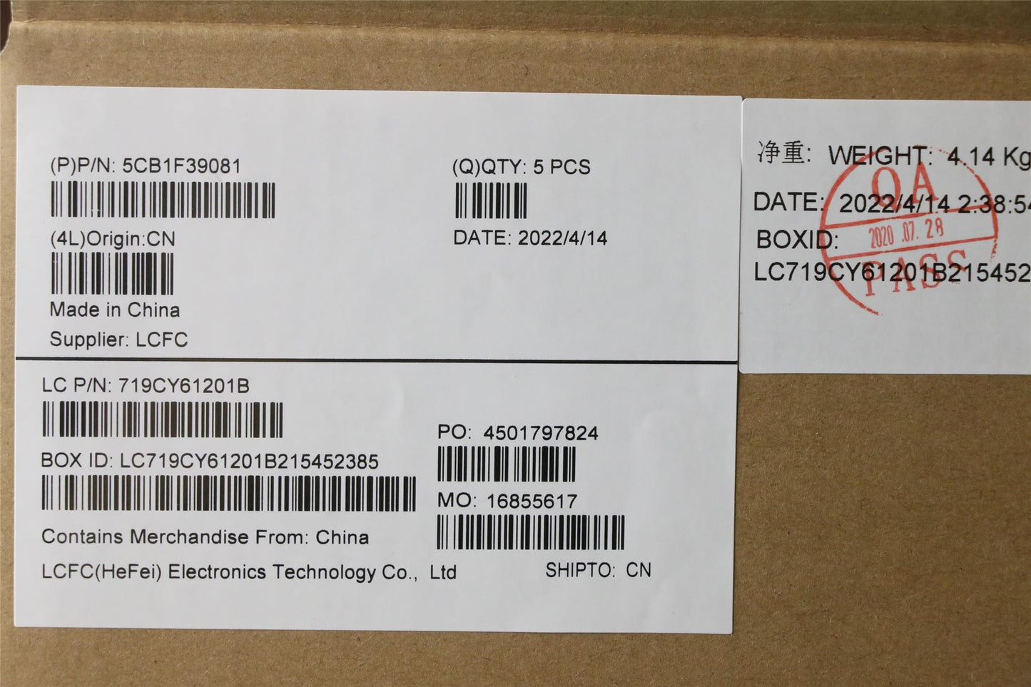 Lenovo Legion 5 15IAH7H Palmrest Cover Touchpad Keyboard Italian Grey 5CB1F39081