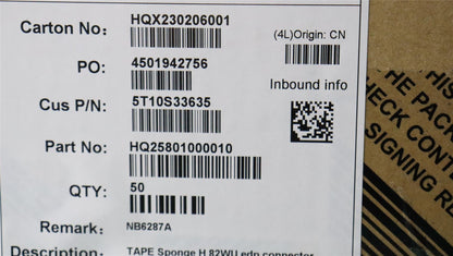 Lenovo TAPE Sponge H 82WU edp connector 5T10S33635