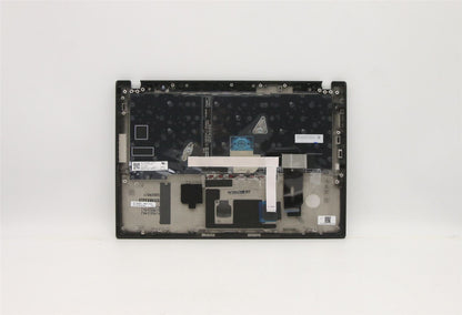 Lenovo ThinkPad T14s Keyboard Palmrest Top Cover Indian Black Backlit 5M10Z41401