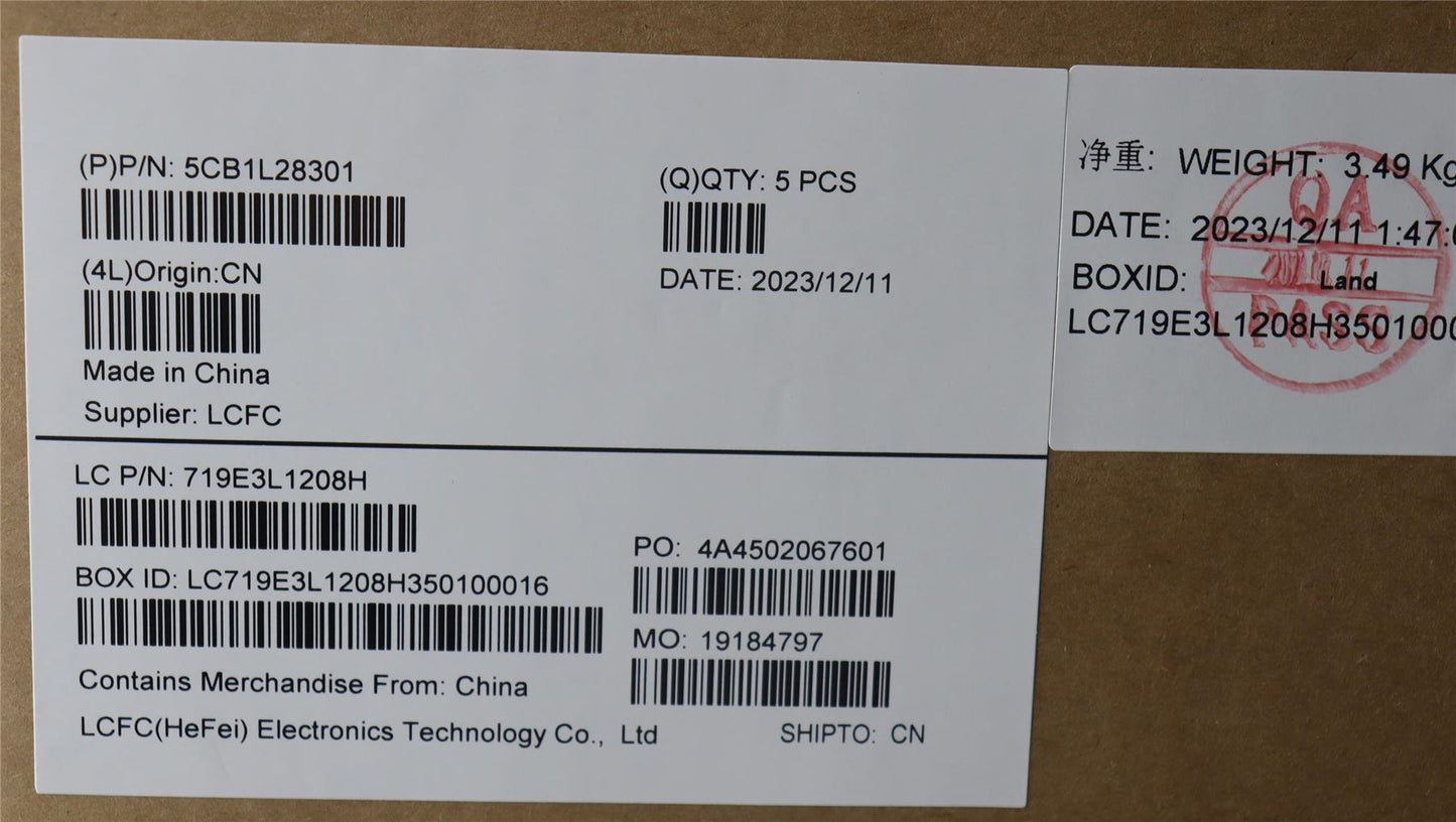 Lenovo Upper Case ASM_EURO ENG L82XQFBNBL 5CB1L28301