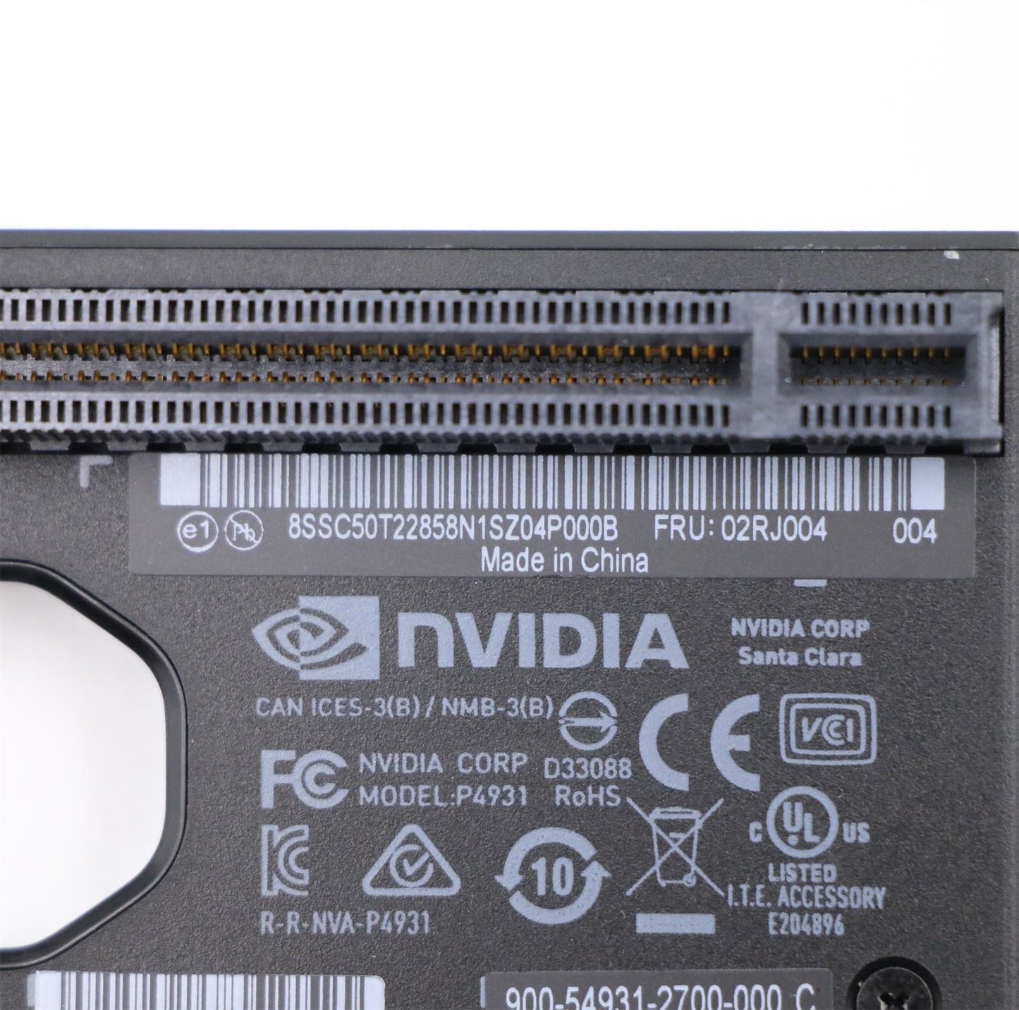 Lenovo NV link 2 slot bridge RTX6000 02RJ004