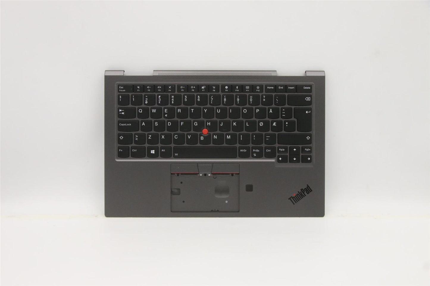 Lenovo Yoga X1 4th Gen Keyboard Palmrest Top Cover Nordic Grey 5M10V24860