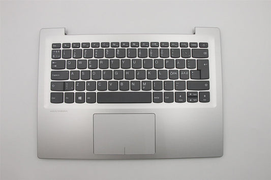 Lenovo IdeaPad 320S-14IKB Keyboard Palmrest Top Cover Nordic Grey 5CB0N78328