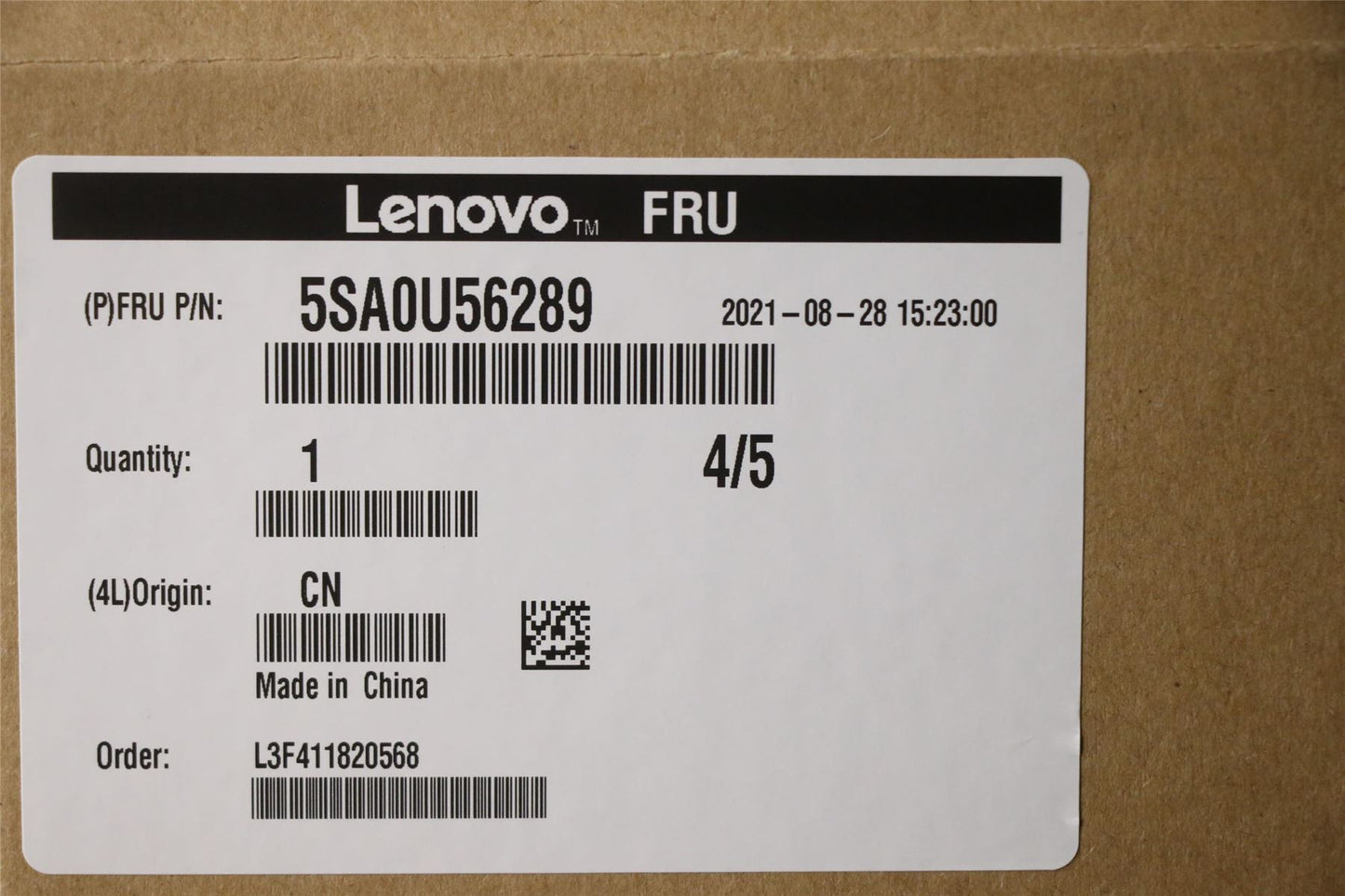 Lenovo 5SA0U56289 SP Ryzen 7 PRO 5750G 3.8GHz/8C/16M/65W