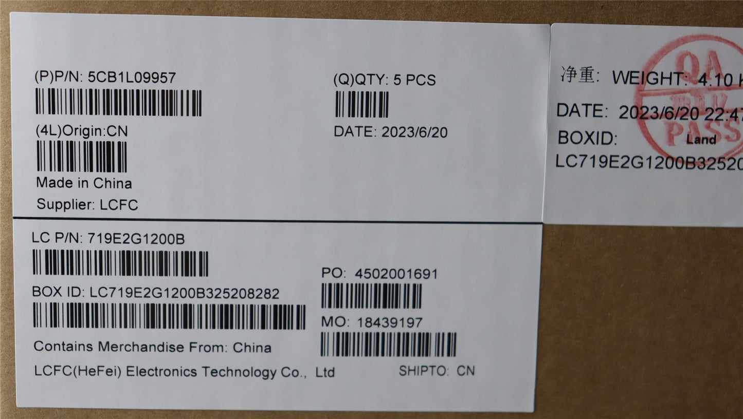 Lenovo Upper Case ASM_UKE L82WQ WH WT WOL 5CB1L09957