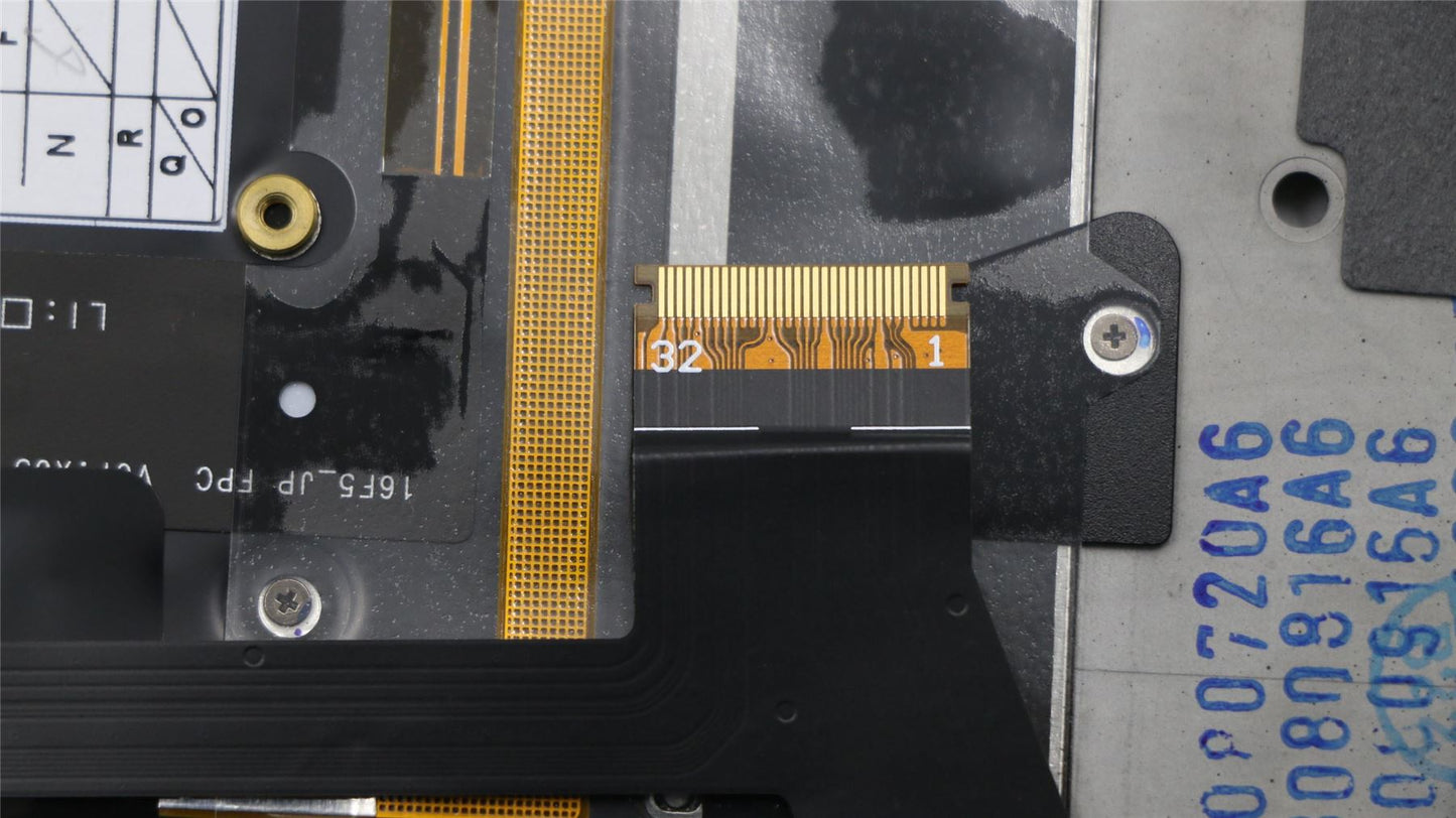 Lenovo MECH_ASM GRP_KBD_Bzl_USE,FPR_NFC,BK,CHY 01YR611