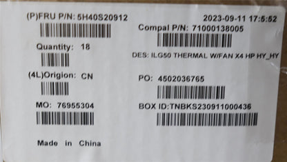 Lenovo LOQ 15APH8 LOQ 16APH8 Thermal Heatsink Cooling Fan 5H40S20911