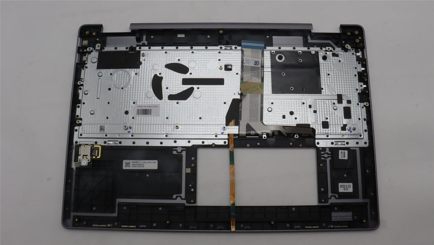 Lenovo Yoga 7 16IRL8 Keyboard Palmrest Top Cover Switzerland 5CB1L31916