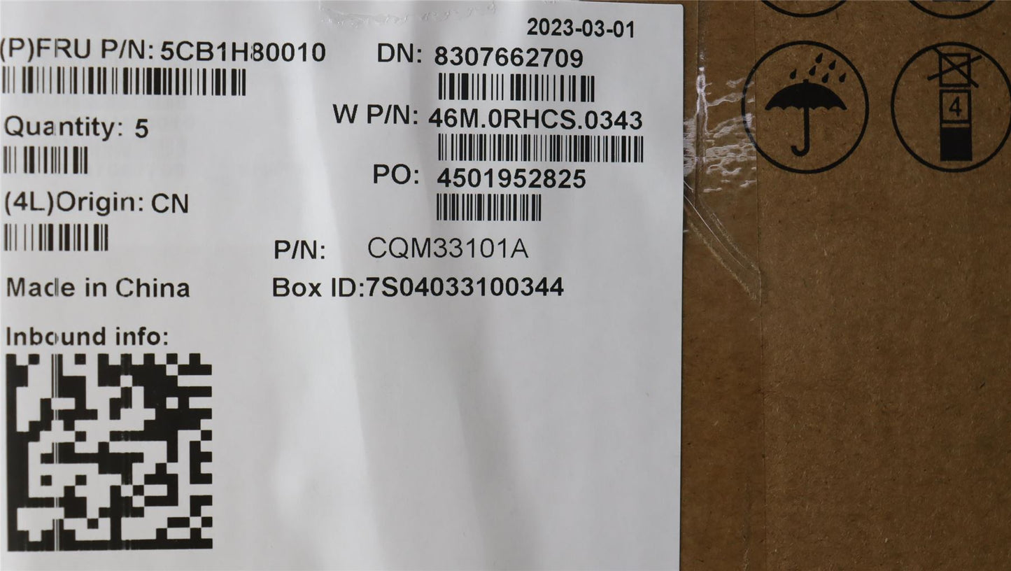Lenovo Upper Case ASM_POR W 82R7 SB BL 5CB1H80010