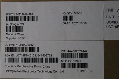 Lenovo MECH_ASM FRU KBD CCV DEN BL (PMX) UK BK 5M11N99853