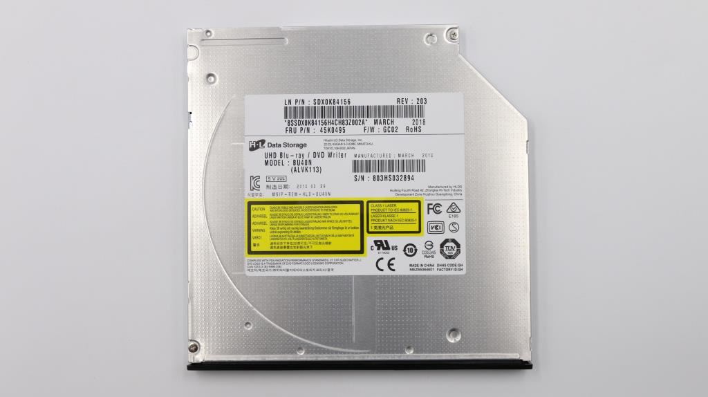 Lenovo OPT_DRIVE FRU 9.5 Slim UHD BD Writer WB 45K0495