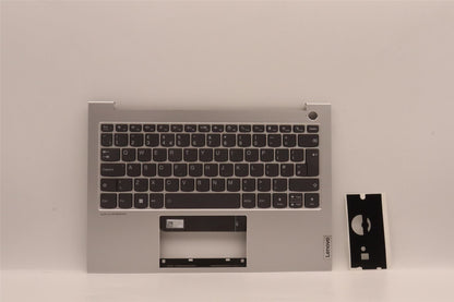 Lenovo ThinkBook 13s G4 IAP Keyboard Palmrest Top Cover UK Cloud Grey 5CB1H18306