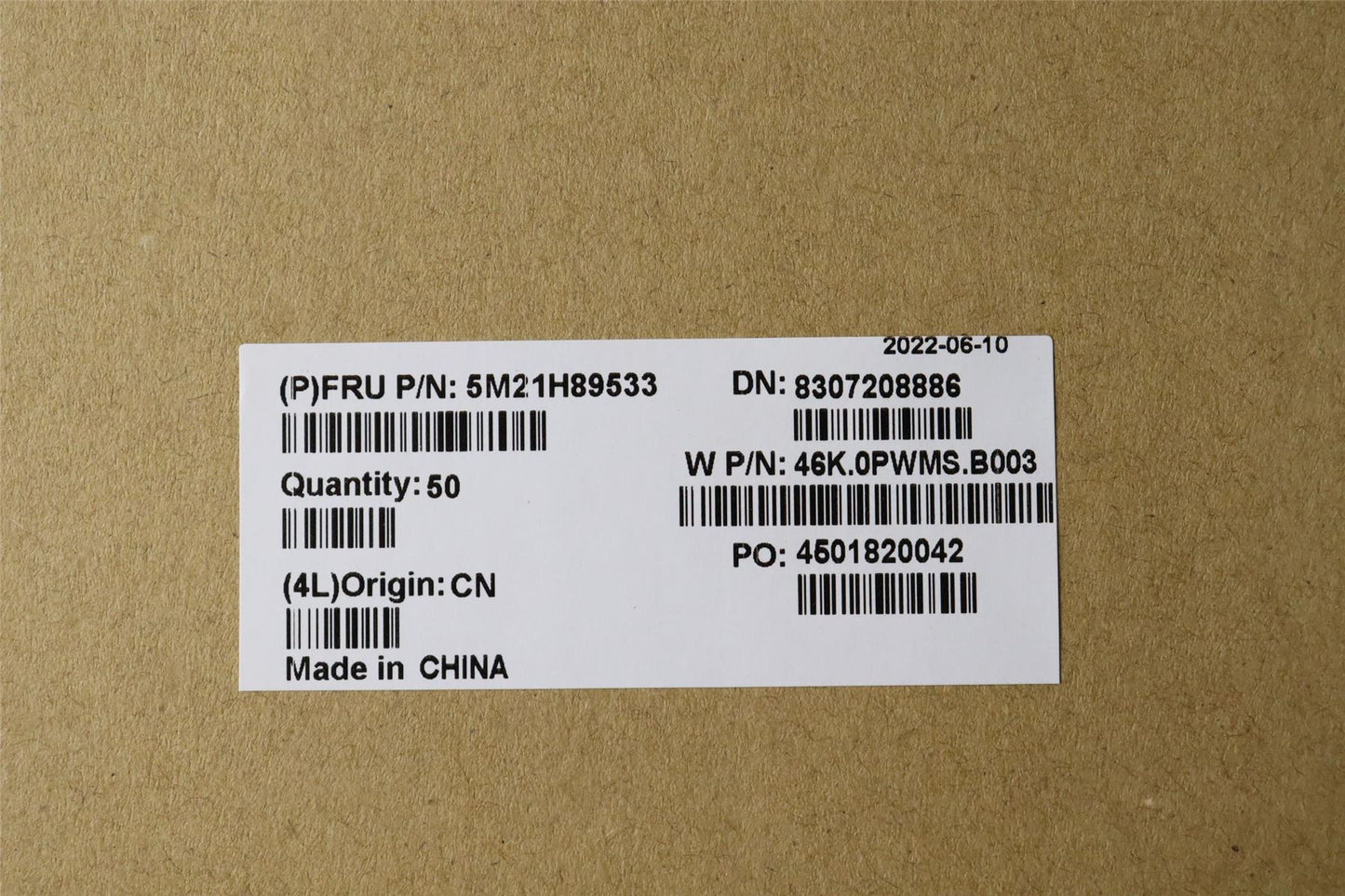 Lenovo MECHANICAL FRU Misc package Fenrir 5M21H89533