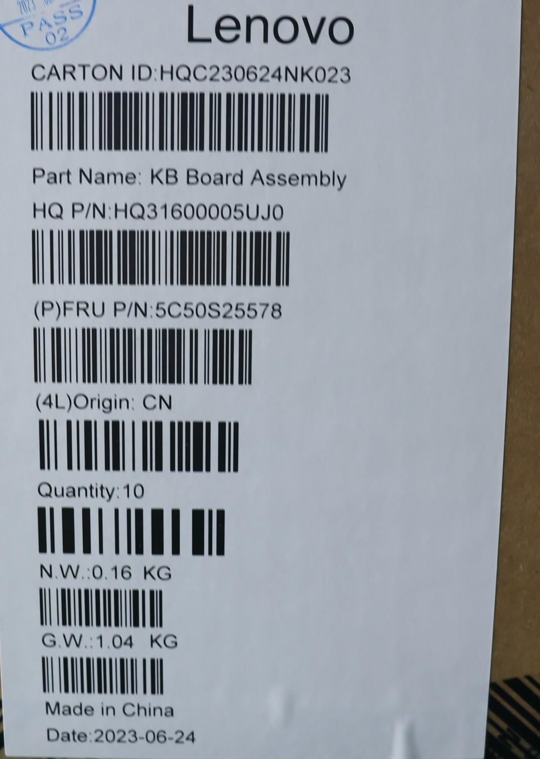 Lenovo USB Board H 82Y8 5C50S25578