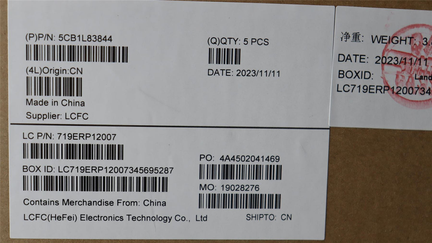 Lenovo Upper Case ASM_EURO_ENG_L83AG 5CB1L83844