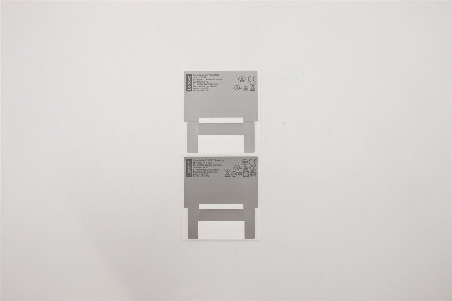 Lenovo Muldflap FRU SYSTEM Label KIT SLR 5L10V15296