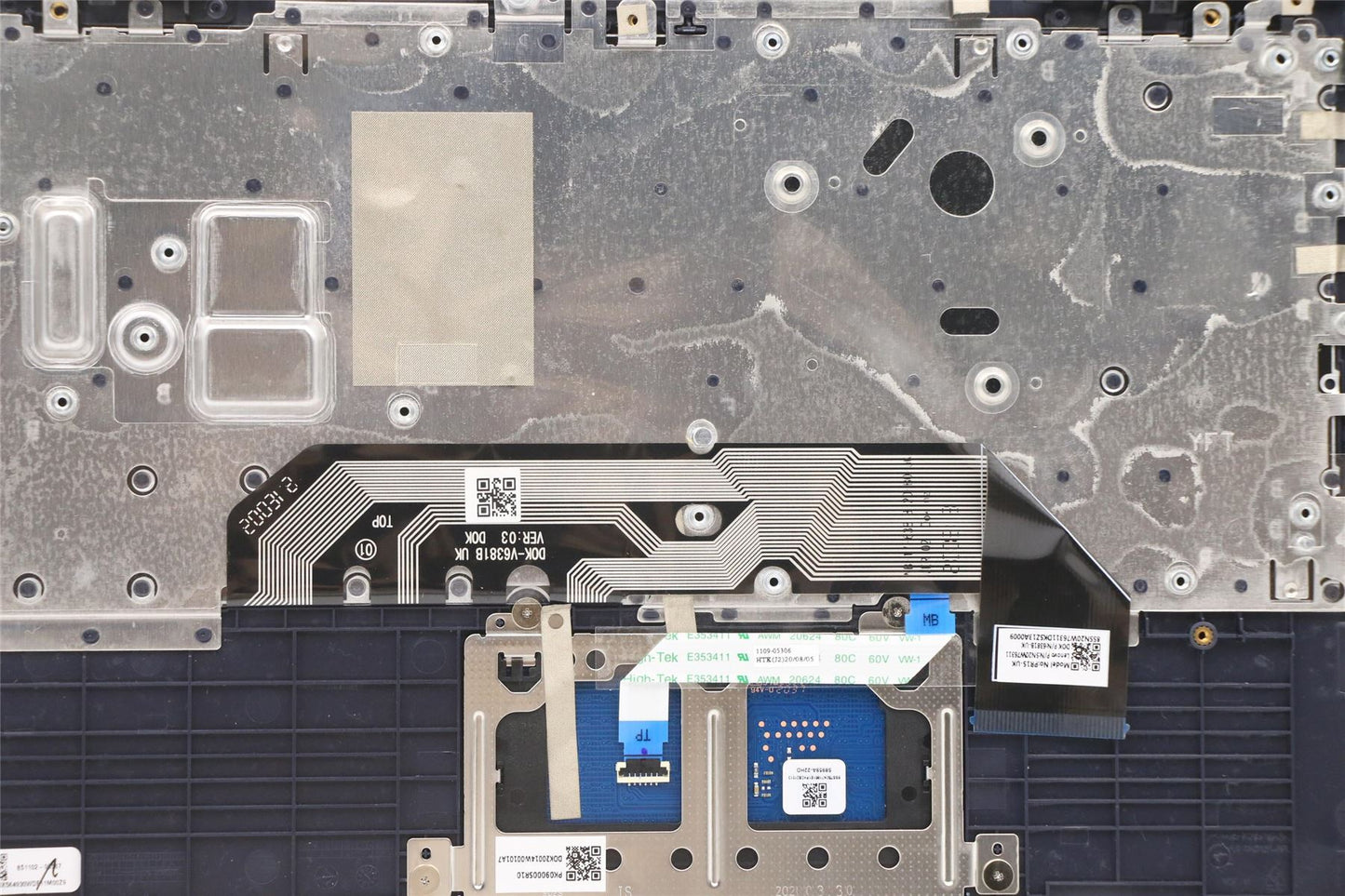Lenovo Flex 3-11IGL05 Keyboard Palmrest Top Cover UK Blue 5CB0X56484