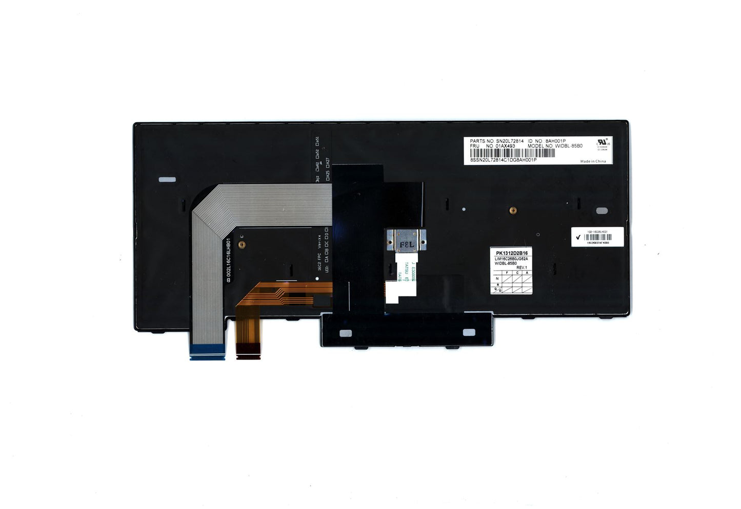 Lenovo ThinkPad T470 A475 Tastatur Belgisch Schwarz Hintergrundbeleuchtung 01AX493