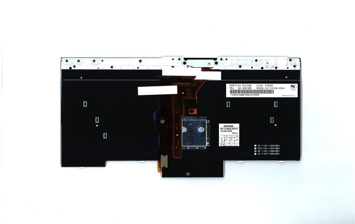 Lenovo FRU CS12 B/L KBD SCB CHY Keyboard 04X1265
