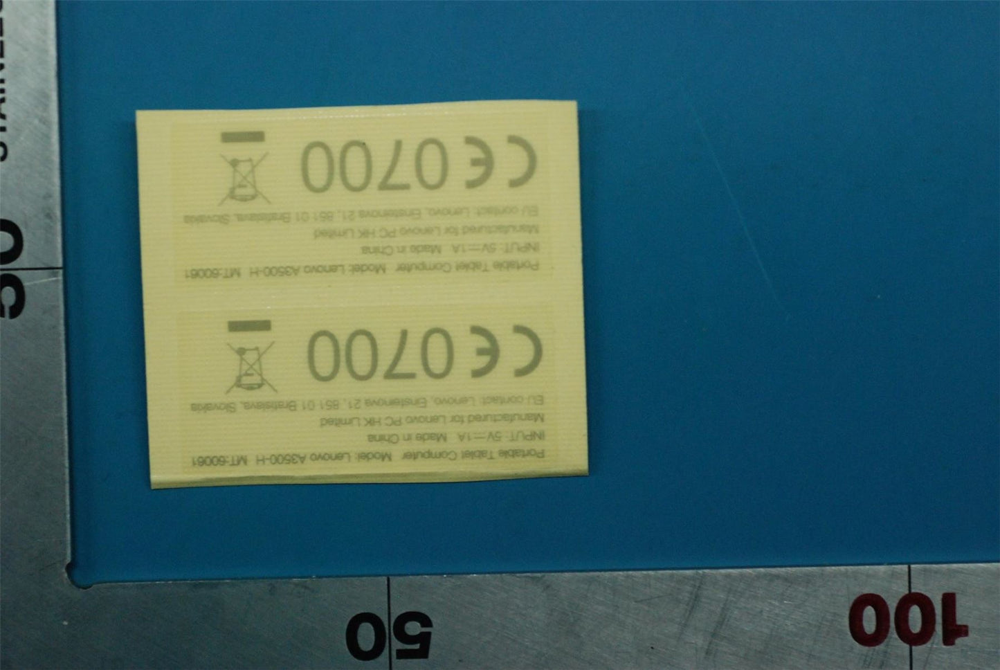Lenovo A3500 Handset Label-3G&*70152246 CS 5L19A6MX0P
