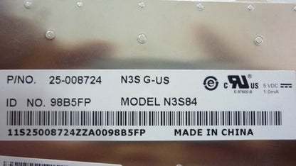 Lenovo NMB N3S 84KEY ORGGRY KBD US English Keyboard 25008724