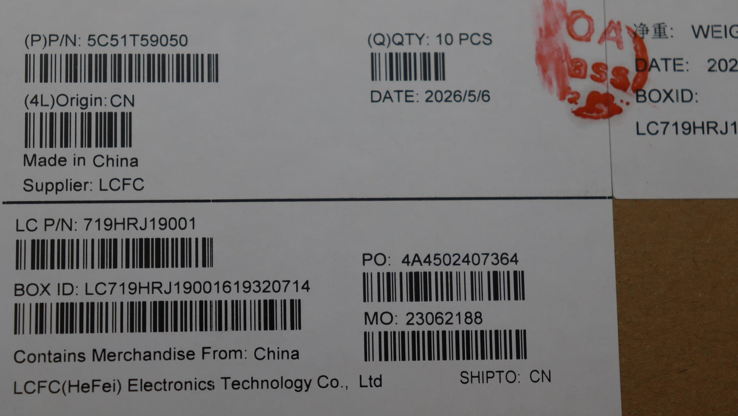 Lenovo CARDPOP L MP I/O USB HDMI RJ45 Board 5C51T59050