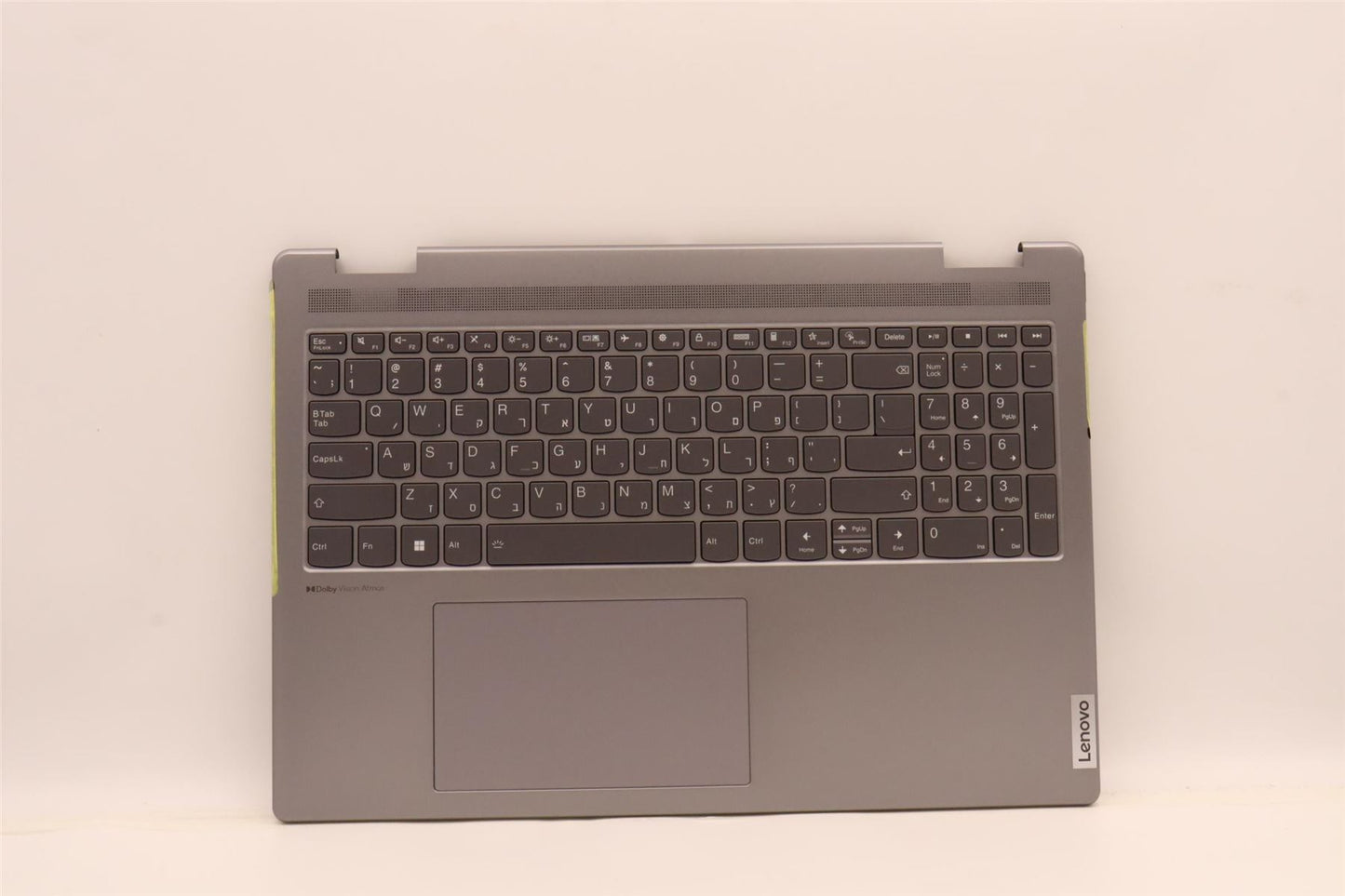 Lenovo Yoga 7 16IAH7 Palmrest Cover Touchpad Keyboard Hebrew 5CB1J03972