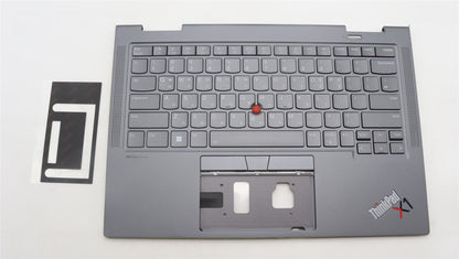 Lenovo ThinkPad X1 8th Gen Keyboard Palmrest Top Cover Korean Grey 5M11H62450