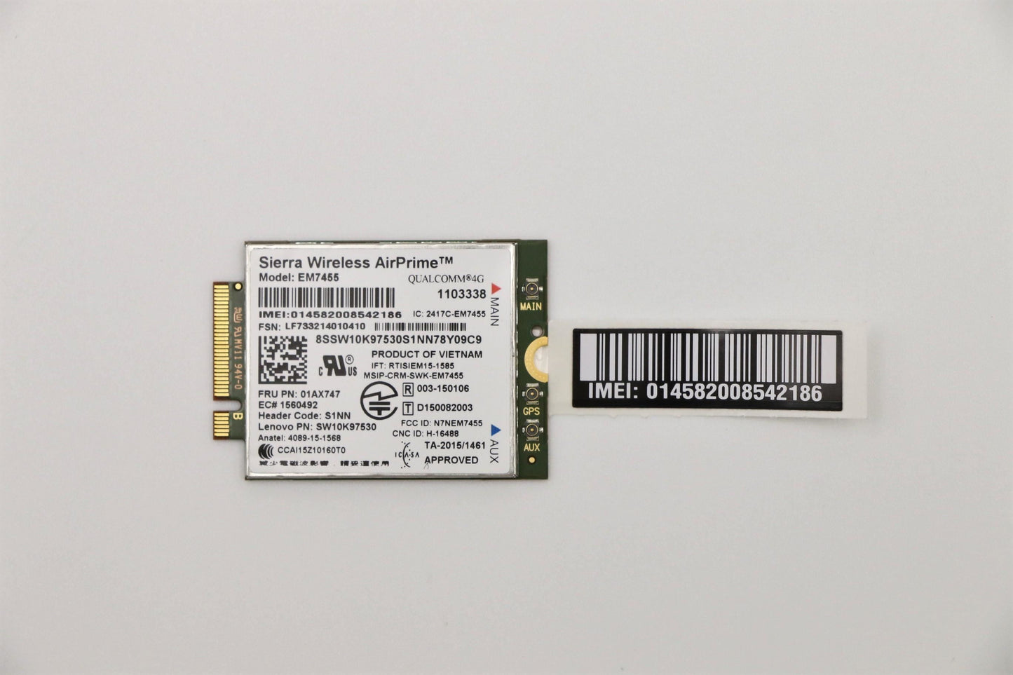 Lenovo Wireless,CMB,SIE,EM7455 Yoda Board 01AX747